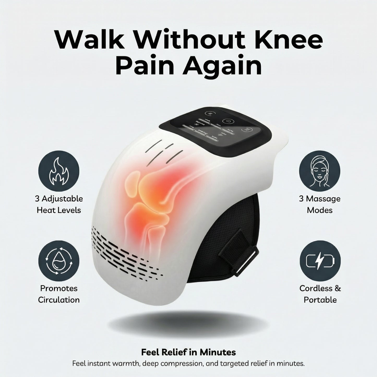 NORSEN™ 3-in-1 Heated Knee Massager